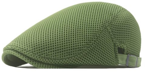 meioro Herren Mesh Schirmmütze, Atmungsaktive Sommer Newsboy Gatsby Barett Cap für Männer und Frauen, Unisex Flache Kappe Driving Schiebermütze Sportmütze Sonnenhut Flat Cap Größe 55cm-60cm