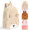 wokdsbl Kinderrucksack mit Name Anhänger – Personalisierte Cord Rucksack für Jungen & Mädchen 2-6 Jahre – Leicht & Verstellbar, Mini Kita & Kindergarten Tasche Bär Design
