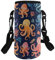 Kxyudcn Water Bottle Sleeve Neoprene Holder Octopus Print Reusable Insulated Cup Cover with Adjustable Shoulder Strap for Boys 6-8 Gym Hiking Outdoor Travel Camping