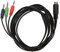 POENVFPO Mini Din 9 Pin con 3,5 Mm Stabili e Affidabili Cavi DC da 3,5 Mm per Sistemi Stereo di Miscelazione DJ [facile da usare] Materiale in PVC