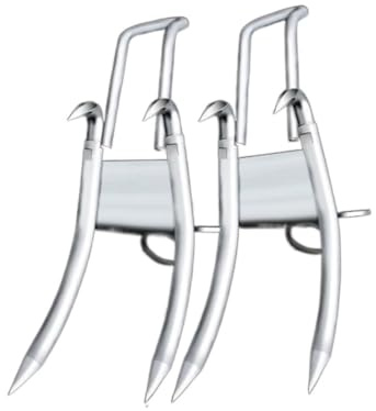 Artefacts d'escalade Forgé Grand pied de béquille Cravate extérieure sur l'arbre Spécial Escalade Grands arbres Outil de pied d'arbre renforcé Chaussures de fer Facile à Utiliser(Front teeth 6 prongs)