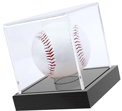 ZYHARUKO Hochwertige Acryl-Baseball-Präsentationsbox, langlebig, quadratisch, für Erinnerungsstücke und Andenken, Premium-Vitrine