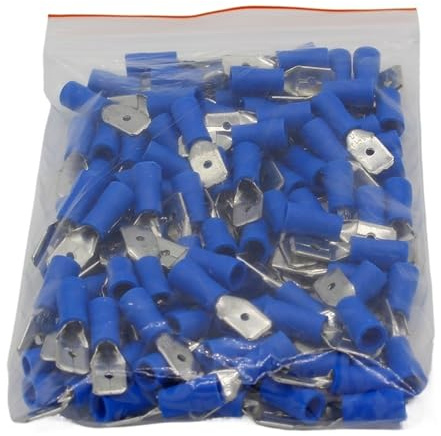 MDD2-250 MDD2.5-250 männlichen Isolierte Spaten Schnell Anschlussklemmen Crimp Terminal AWG 100 PCS/Pack MDD