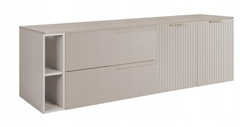 Rodan Moderne Möbel - Schrank Kaschmir - Möbelstück - Bastelregal – Bastelplatte 160 x 57 x 46 cm