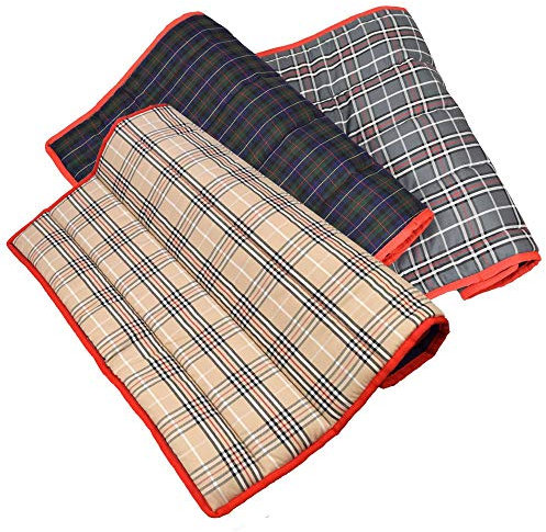 Hundedecke Scotsman | Robustes Material | Wendedecke | Isolierend | Waschbar | Flexibel verwendbar | 90 x 130 cm, blau-kariert