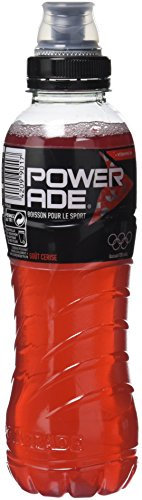 POWERADE Boisson Énergisante Goût Cerise 50 cl - Lot de 12