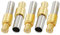 sourcing map 5pcs MCX Male Straight RF Adapter Connector für RG179 Kabel DE