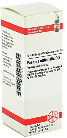 PAEONIA OFFICINALIS D 2 Dilution 20 ml