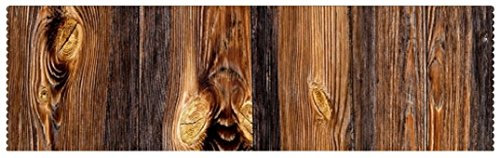 BERTONI Tischläufer Tischband Tischdecke aus Filz - Aufdruck Motiv Holz