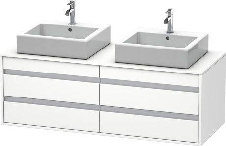 Duravit kt6657b7979 Waschtisch Waschbecken 1400 x 550 walnuss natur