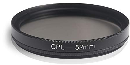 Ares Foto® CPL Zirkular-Polfilter Polarisationsfilter, optisches Glas & Aluminium. Für Canon Sony Nikon Fujifilm Pentax Tamron Sigma Leica Olympus Panasonic (52mm)