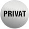 Schild Privat Ø 75 mm Türschild Aluminium Edelstahloptik Nr.8516-K