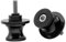 MZ-STORE Universal CNC Aluminium Ständeraufnahme M6*1,5 Bobbins Montageständer für YZF R1 R3 R6 R25 R125 R1000 R6S MT-01 MT-03 MT-09 MT-10 RSV4 RSV4 R (Schwarz)
