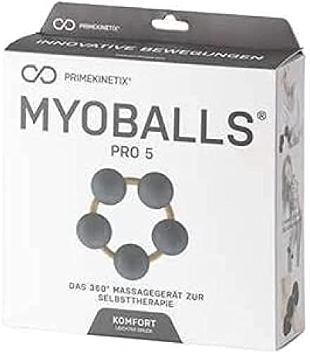 MyoBalls Unisex – Erwachsene Pro 5 Gymnastikball, schwarz, 5