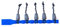 Fox Matrix Dacron Connectors - 5 Gummizug Verbinder, Größe:Small