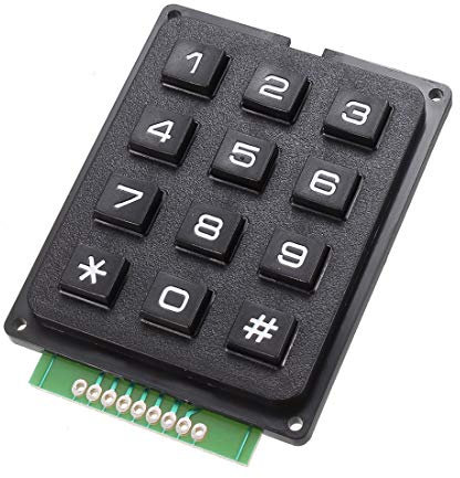 sourcing map 3x4 Matrix 12 Keypad Keyboard Module 12 Button for MCU