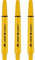 Mission Darts S1080 GripLock Durable Nylon Shafts | Tweenie Dart Stems | Yellow