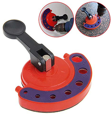 4-12mm Diamond Core Drill Bit Tile Glass Hole Saw Core Bit Guide Locator Openings Hole Saw Guide Jig Fixture Vacuum Suction Base Coolant for Tiles, Glass Granite, Ceramic