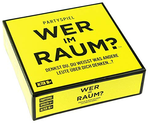 Monsterzeug Partyspiel Wer im Raum, Lustiges Gesellschaftsspiel mit mehr als 300 Fragen, Kennenlernspiel für Spieleabende und Partys
