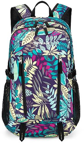 TOMULE Kleiner Wanderrucksack Damen Leicht,Faltbarer Rucksack Wasserdicht Herren 40L,Leichter Reiserucksack Damen Groß Blau