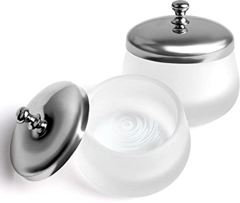 TOROKOM Plato de monómero de vidrio Dappen con tapa para uñas acrílicas, soporte para contenedores de vasos para monómero de polvo líquido, plato de amortiguación (mate)
