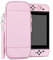 TNP Étui de transport pour Nintendo Switch (Rose clair) Kawaii mignon Nintendo Switch Case Sac de rangement de protection portable avec protecteur d'écran, 10 supports de cartouche de console