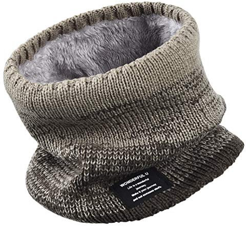 OKIDSO Winter Schlauchschal Schal Herren Loop - Fleece Halswärmer Multifunktionstuch Sport Ski Halsschlauch Thermo Winddichte Nackenwärmer Halstuch Fahrrad Halstücher for Herren Damen