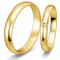 123traumringe Eheringe in 333 Gold I Partnerringe mit Brillant & Etui I Gravierbare Eheringe mit Ringgröße 50-72mm I Damenring in 3mm Breite + Herrenring in 4mm Breite & 1,3mm Stärke I P21/P22