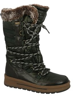 Tom Tailor Damen 4291206 Schneestiefel, Khaki, 39 EU