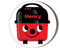 Cartoon Henry Hoover Smiling - Small 10 x 49mm Vinyl Stickers