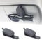 Yuoyar Sunglass Holder for Car, Magnetic Leather Sunglasses Holder and Ticket Card Clip, Car Visor Accessories, 2 Packs (Black)