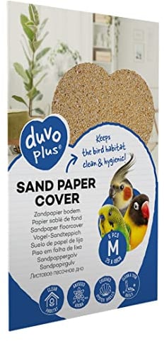 duvoplus, Sandpapier Hintergrund M – 6 Stück – 25 x 40 cm, Vögel, Vögel