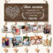 Vetbuosa Regalo Nonna, Regalo Nonna Compleanno, Idee Regali per Nonna, La Decorazione della Casa Natale Festa dei Nonni, Portafoto da Appendere con 10 Clip per Foto, Cornice per Foto in Legno