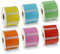 BETCKEY - 6 Rollen 6 Farbe gemischt Mehrzwecketiketten Kompatibel mit DYMO 11354(S0722540), 57mm x 32mm, 6000 Farbige Etiketten für LabelWriter 450, 4XL NICHT passend 550 oder 5XL