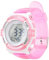 VGEBY Digitale Chronographenuhr, Mädchen-Studentin, Elektrisch, Wasserdicht, PU-Armband für Schwimmsport, mit Buntem Nachtlicht-Alarm (Rosa)