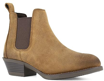 Frye Supply Women's FR40502F Dark Brown The Safety-Crafted Chelsea Boot Steel Mid-Cut, 11M