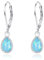 Opal Tropfen Ohrringe 925 Sterling Silber Blau Opal Hängend Ohrringe Mädchen Blau Ohrringe Hypoallergene Schmuck Geschenke für Frauen Opal Ohrringe für Damen Frauen Kinder Tochter Weihnachts