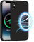 INZ Mag-Safe Magnetic iPhone X & XS Case 5.8-Inch Black Liquid Silicone Gel Rubber Anti Scratch Resistant Soft Slim Protective Cover Protect Compatible for iPhone X & XS