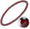 EUMENIDES Damen-Naturstein-Armband - Turmalin, Tigerauge, Obsidian, Achat-Kristallstein - QUALITÄT A, 7,2 Zoll, 4/6MM (Granat, 3MM)