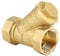 Y Shaped Strainer Filter Valve, 1 BSPP Female Brass Strainer Pipe Fittings for Water Gas