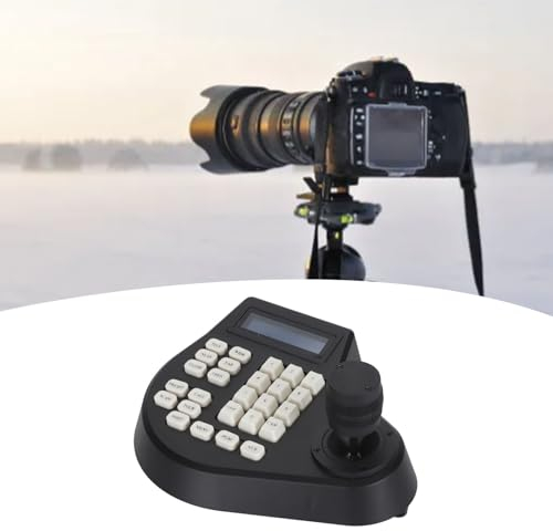 Analoger PTZ-Kamera-Controller, RS485-Bus, Flexibler Betrieb, PTZ-Tastatur mit 3D-Joystick fürD, P, AD, 4921 Fuß Kommunikationsentfernung, für Sicherheit (EU-Stecker)