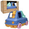 Le Jouet Simple - Camion de Pompier - Véhicule Multicolore avec échelle - Jouet d’éveil - Écoresponsable - Plastique recyclé - Fabriqué en France - 100% Recyclable - Cadeau 1-4 Ans (Bleu)