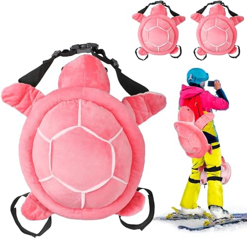 Schildkröten-Polster für Snowboarden, Ski, Schutzausrüstung, Set, niedliche Schildkröte, 3D-Hüftprotektoren zum Skaten, Schildkrötenkissen, gepolstert, Knieschoner für Kinder und Erwachsene, 3 Stück