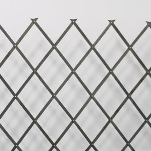 Celosía Extensible de Madera Elegante en Blanco - Decoración Versátil y Duradera para Jardín y Hogar (0,5X1,5M, Gris)