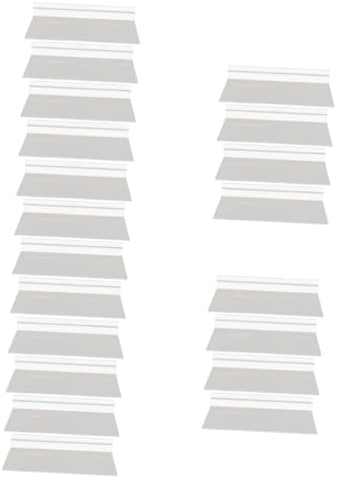 Angoily 20 STK Transparentes Schuhregal Ausstellungsregale Schuhregale Regalboden Wand Schuh Display Slatwall-Regale Klare Regale Für Die Wand Slotblech Lagerregal Schokoriegel Plastik, 06551DE01L