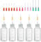 Needle Bottle Applicator 30ml 5Pcs, Precision Needle Tip Glue Bottle with 14 Dispensing Fine Needles and 12 Caps for DIY Craft Refilling Glue, Acrylic Paint, Oil (30ml)