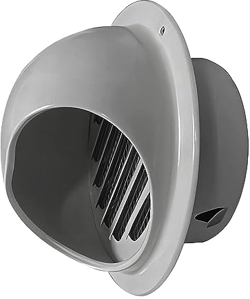 YBAAKZIIR Rejillas de ventilación para Paredes Baño Cocina Campanas extractoras Ventilación Secadora de Ropa Ventilaciones de Repuesto(Light Grey,160mm)
