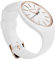 FREDDY Orologio da Polso Donna Rhythm, Rhythm Orologio da Donna in Silicone Bianco e Gold, Cassa Tonda 34 mm