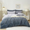 Luofanfei Winter Plüsch Bettwäsche 135 x 200 Blau Grau Warme Kuschelig Flauschig Flanell Bettwäsche Set Winterbettwäsche Microfaser Fleece Bettbezug und Kissenbezug 80x80 mit Reißverschluss
