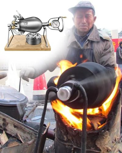 ENHEN Palomitero Máquina de Palomitas de Maíz con Aire Caliente para Estufa, Tradicional China, Amplificador de Palomitas de Maíz Dulces y Saladas Divertidas para Reuniones Familiares Navideñas, como